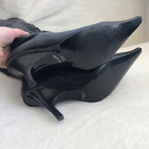 Diba Brazilian Genuine Leather 3.5” High Heel Boots Women’s Size 7.5 - Picture 13 of 17